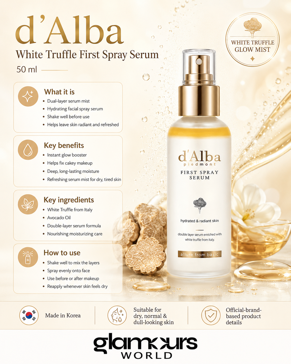 Dalba White Truffle First Spray Serum 50ml